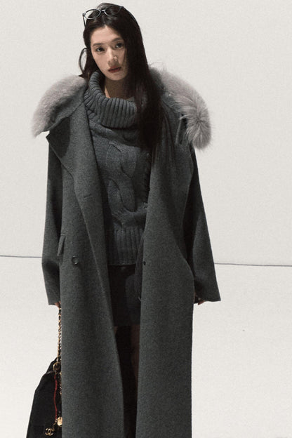 Retro Knit Twist Sweater