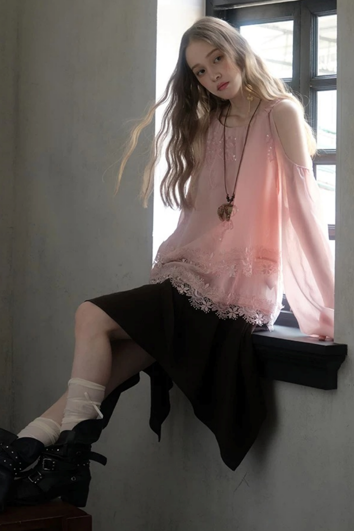 Frida Rose Lace Blouse