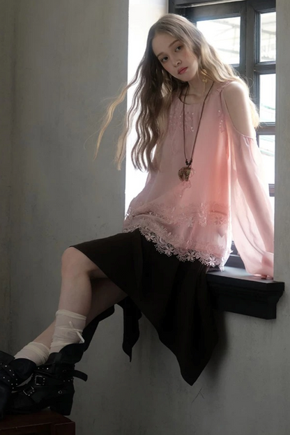 Frida Rose Lace Blouse