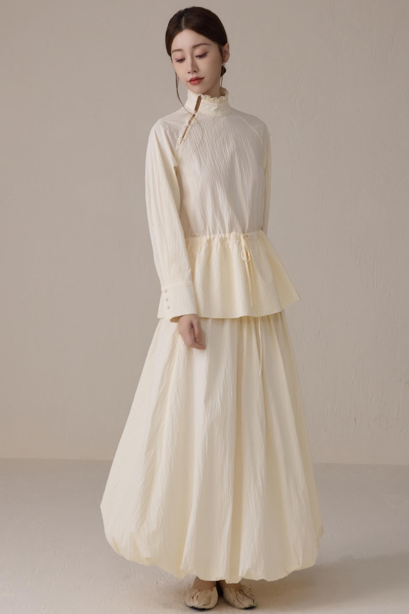 Romantic Cloud A-Line Skirt