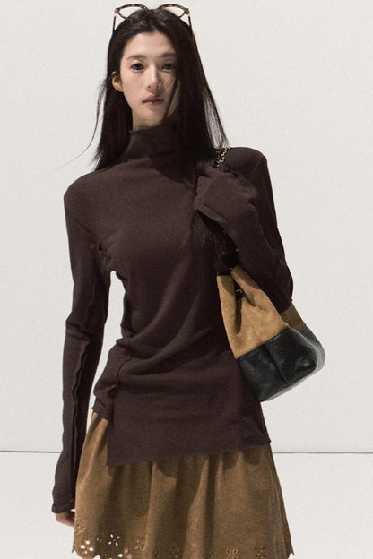 High-Elastic Knit Slim Top