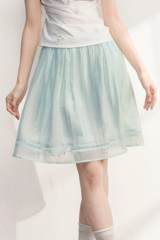 Strawberry Bow A-Line Skirt