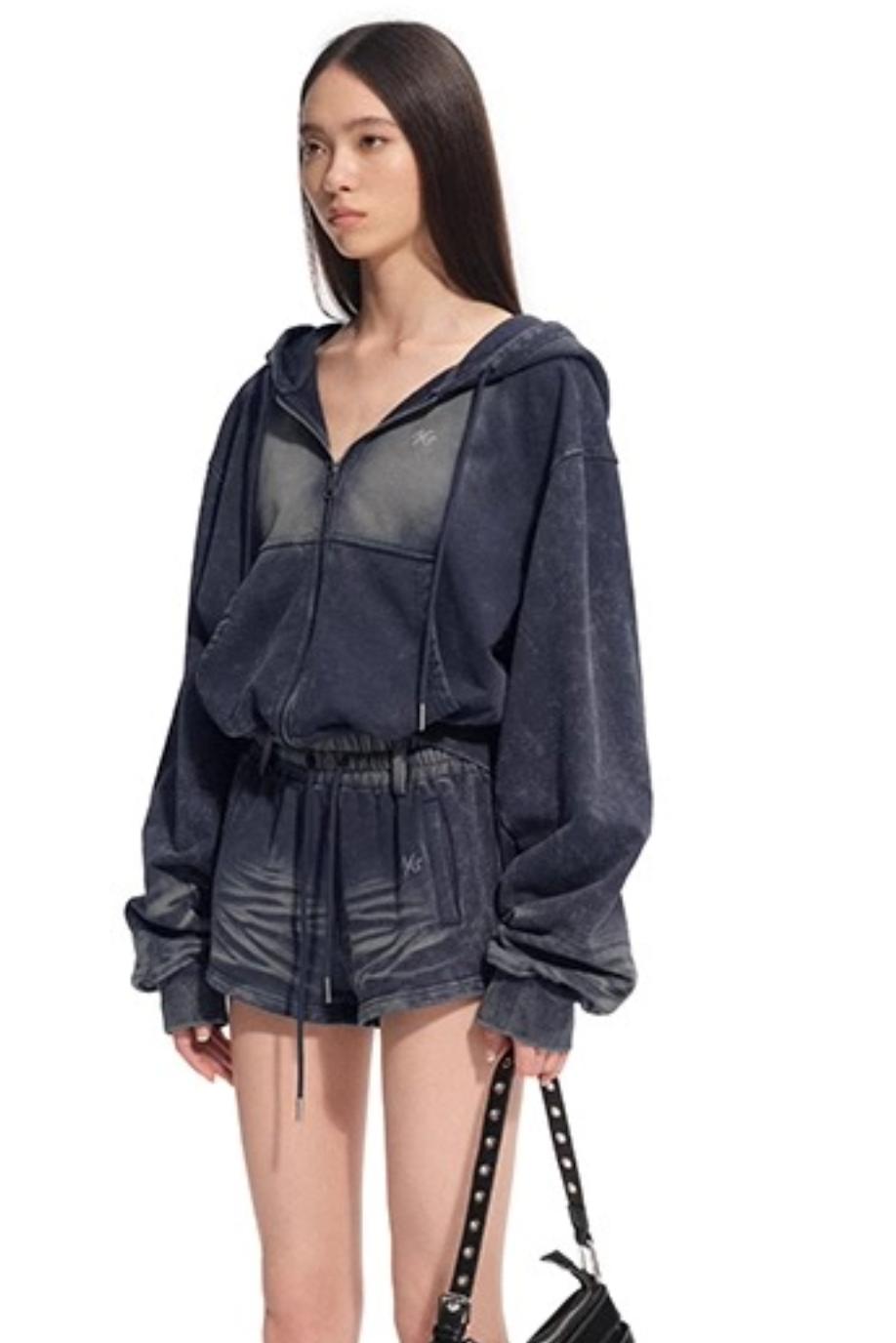 Volcano Hooded Denim Jacket