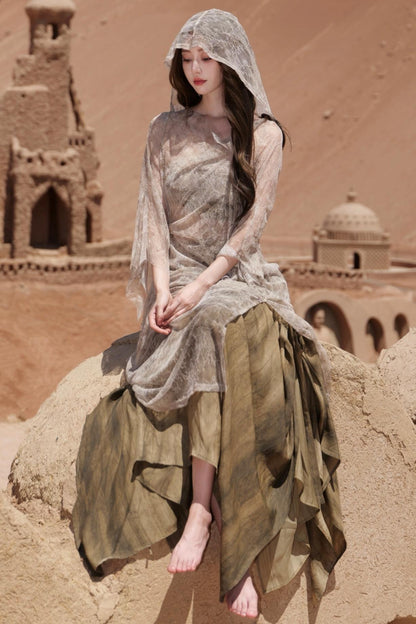 Lace Panelled Top Set-Up