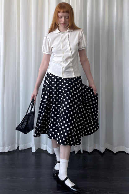 Lantern Sleeve Polo Tee