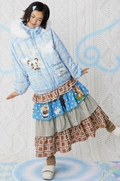 Chocolate Cake Print Skirt