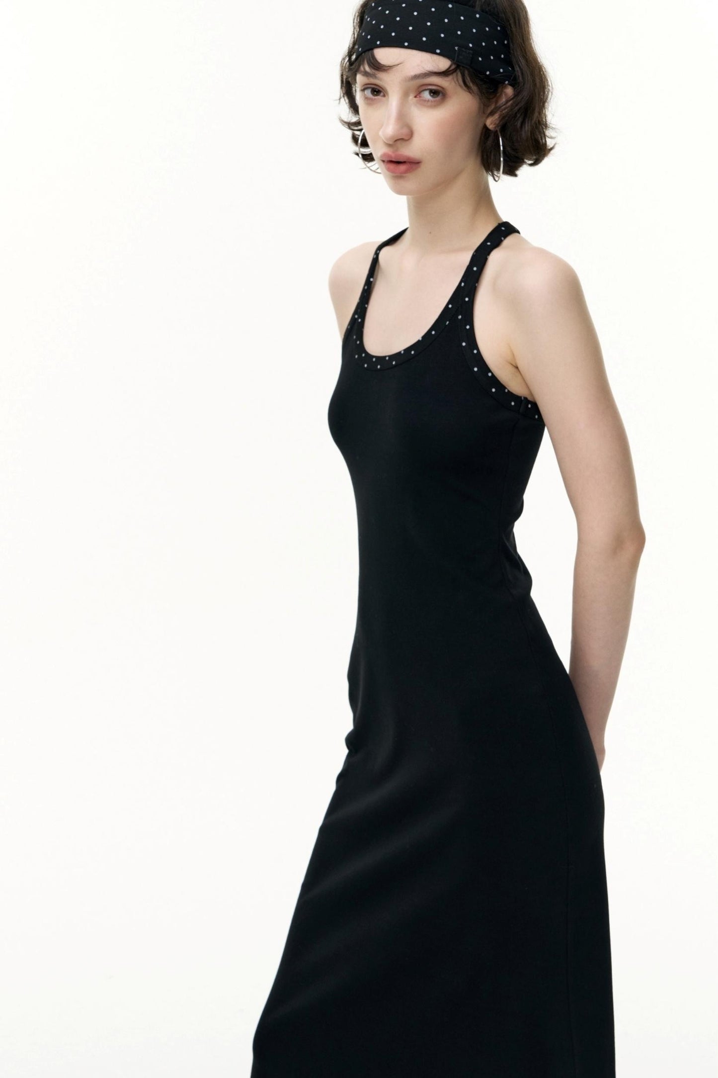 Tencel Striped Camisole Slim Dress