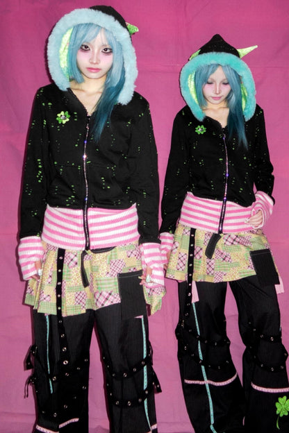 Lucky Grass Core Plush Jacket