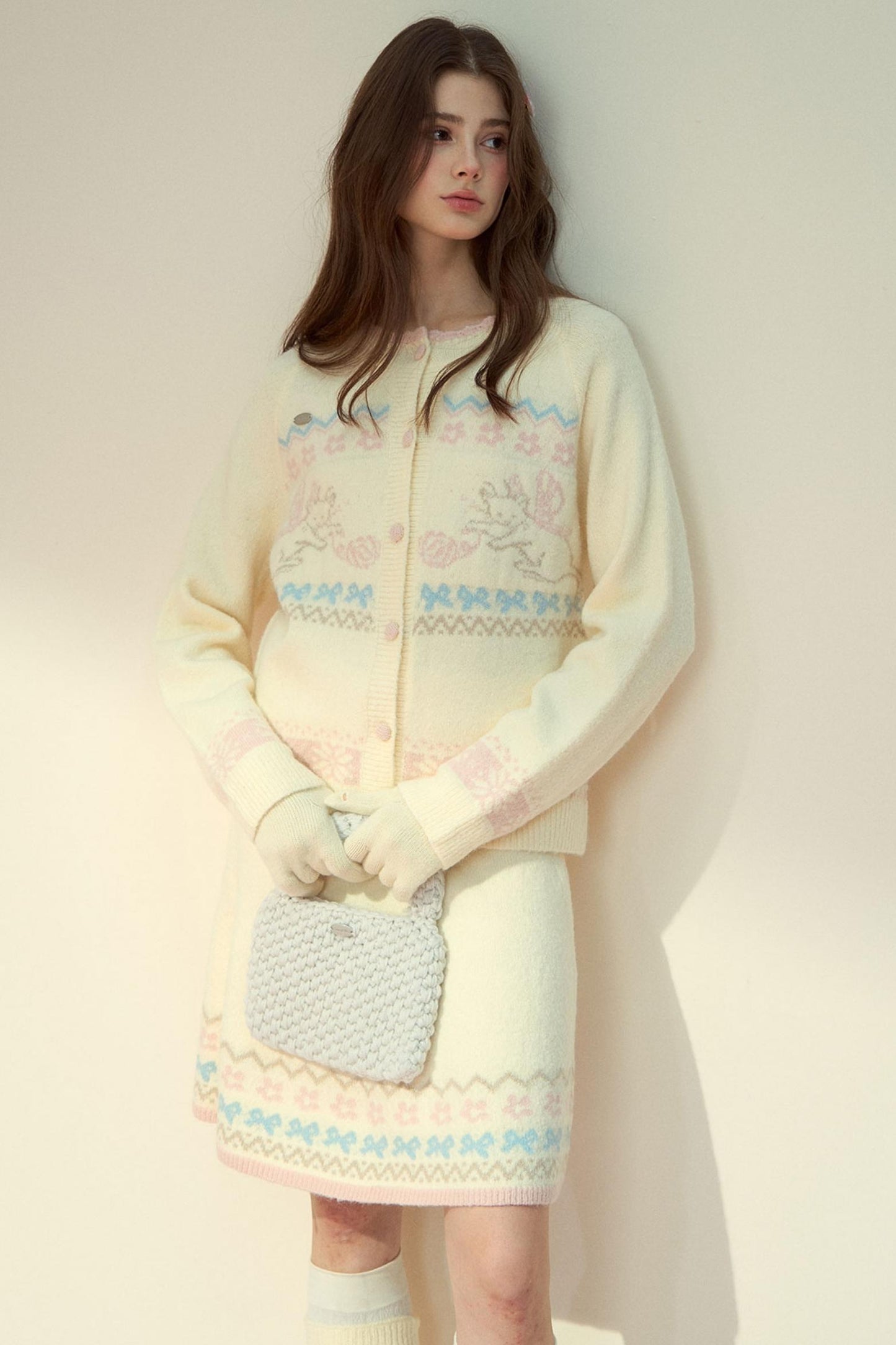 Sunset Fair Knitted Top & Skirt Set-Up