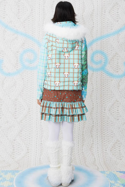 Double-Sided Panda Cotton Vest Jacket