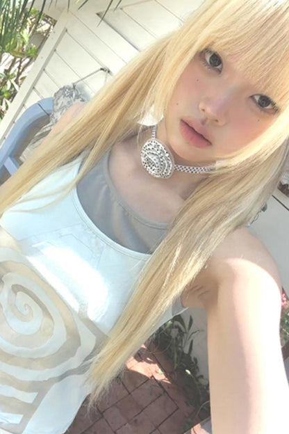 Spiral Stars Suspenders Top