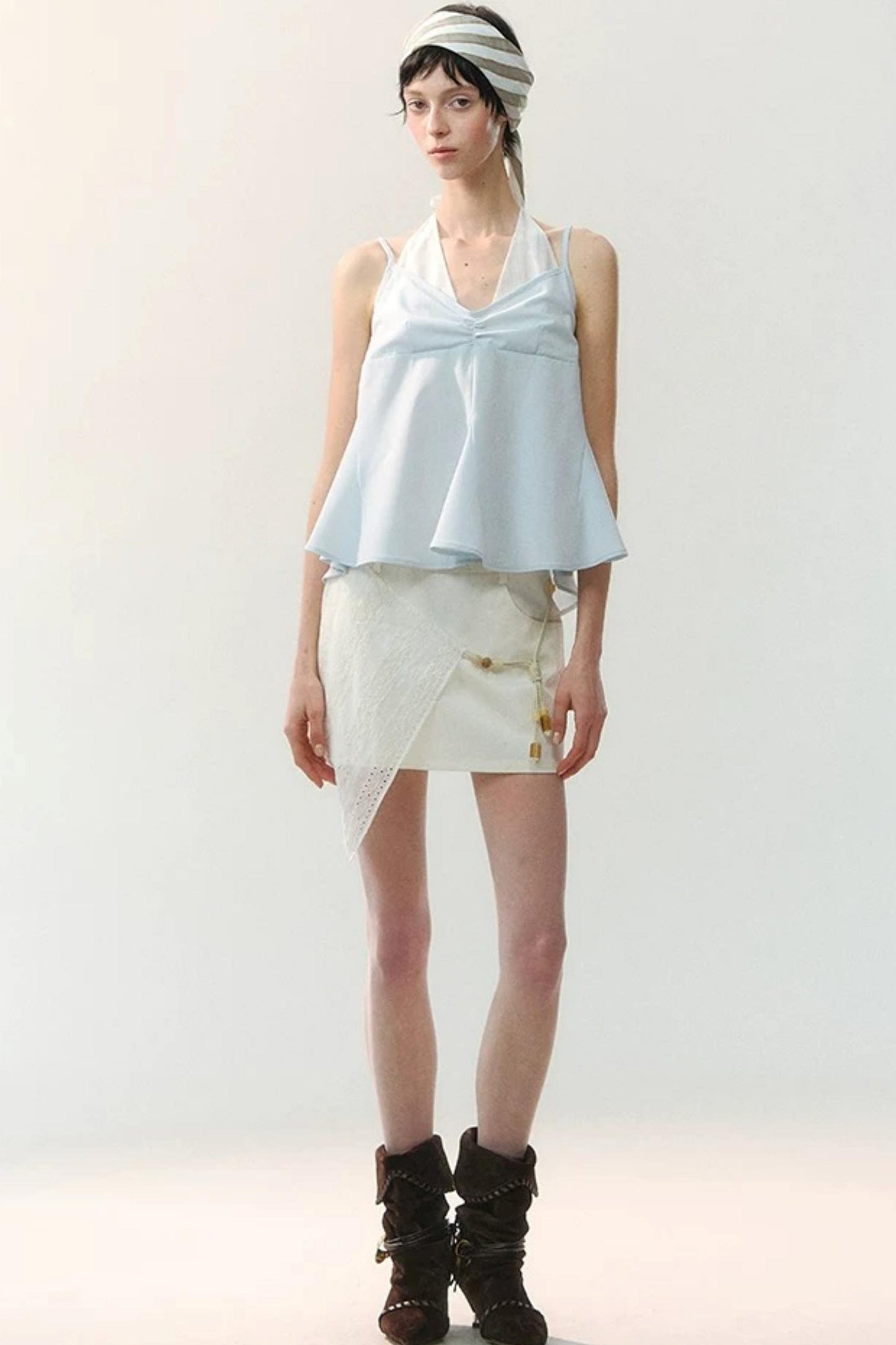 Ink Pearl Layered Skirt