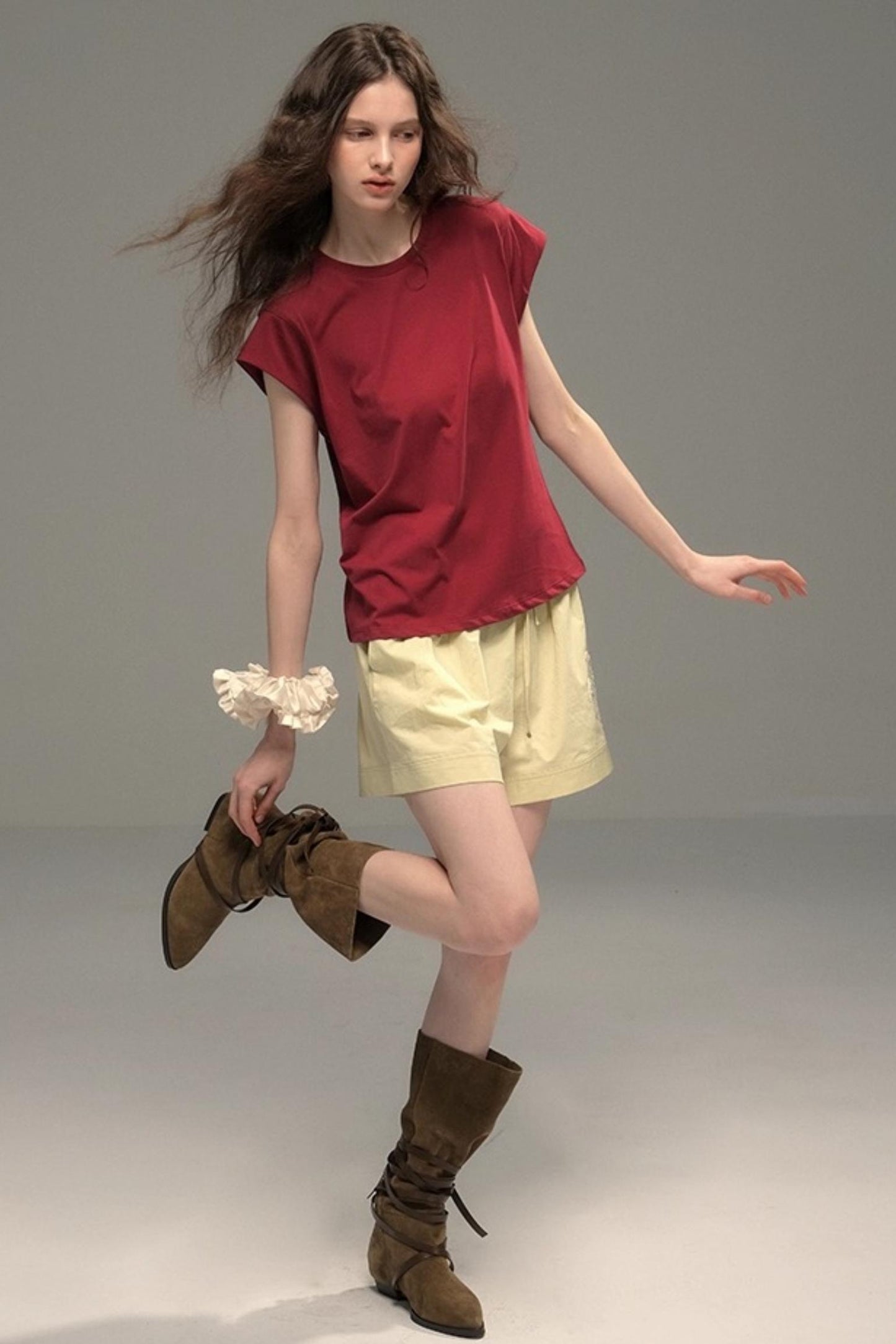 Starfish Casual Wide Drawstring Shorts