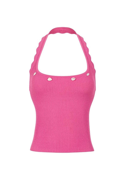 Summer Shell Halter Top