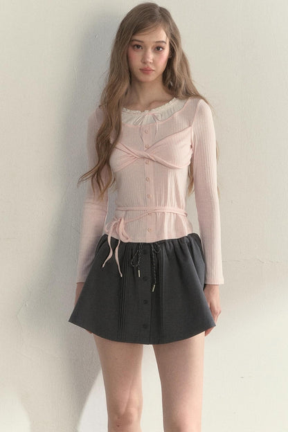 Bow Knot Knitted Top