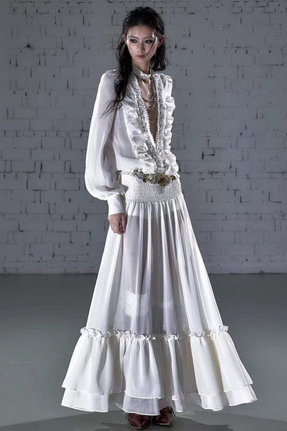 Modernes Palast-Chiffonkleid