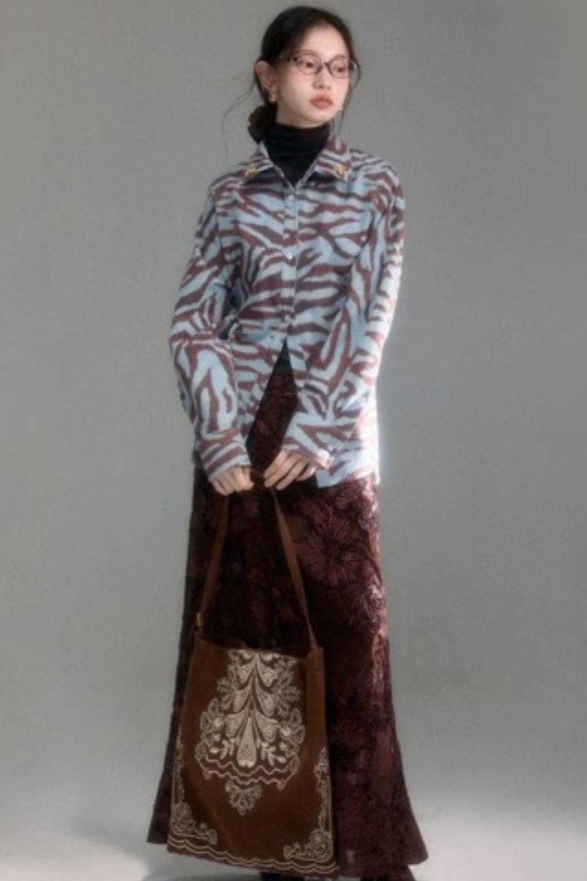 Castle Vine Velvet Skirt