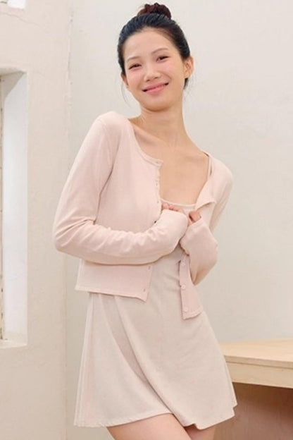 Soft Clouds Cotton Knitted Cardigan