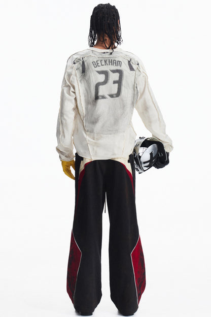 Vintage Panel Print Long Sleeve T-Shirt