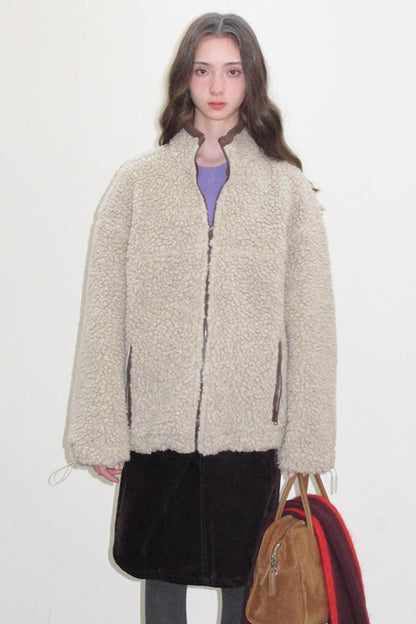 Snow Kiss Latte Plush Coat