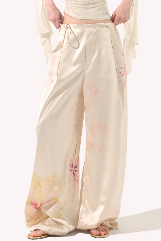 Gradient Print Drawstring Pants