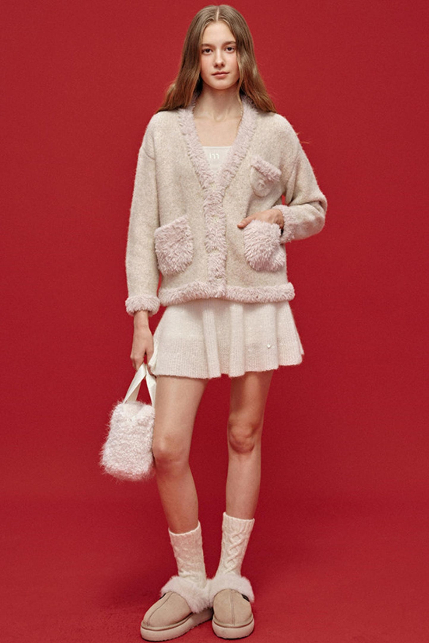 Misty Knit Sweater Skirt Set-Up