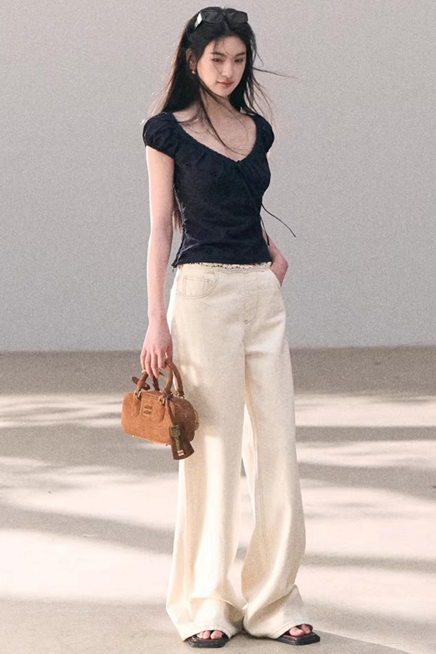 Embroidered Cotton Lace Top