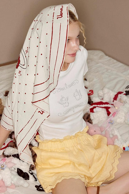 White Angel Studded Tee