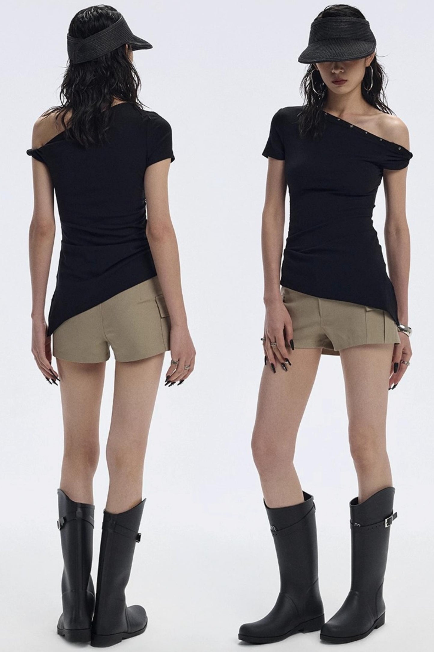 Bevelled Studded T-Shirt