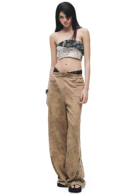 Tie-Dye Distressed Sweatpants