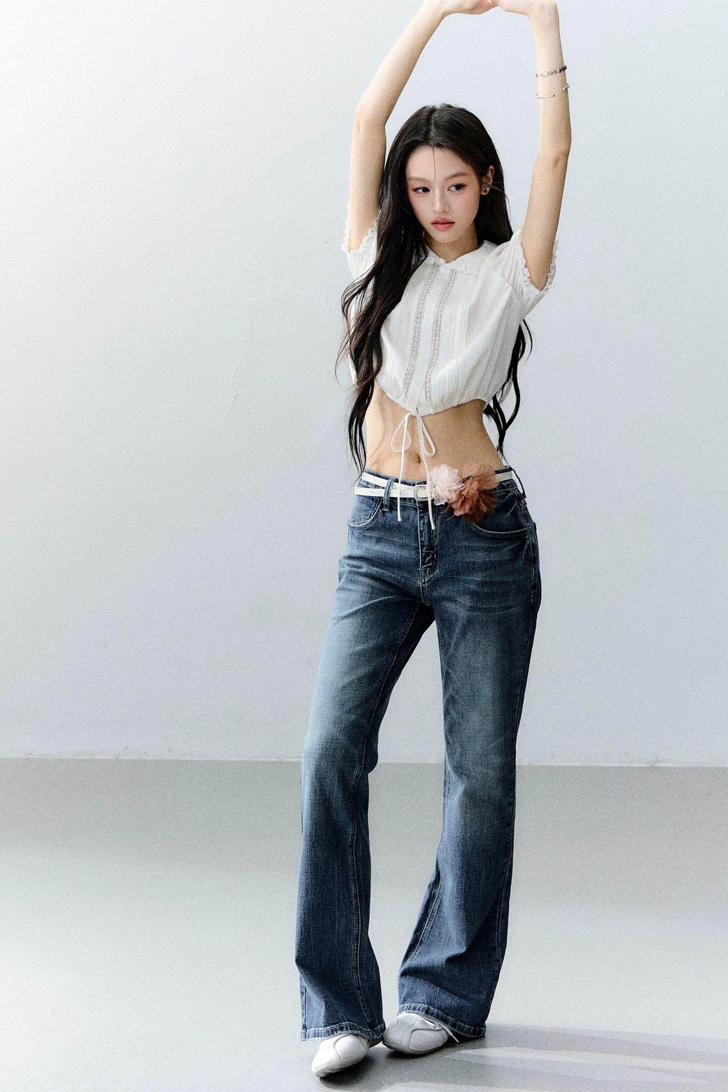 Moonlight Lace Doll Collar Top Set-Up