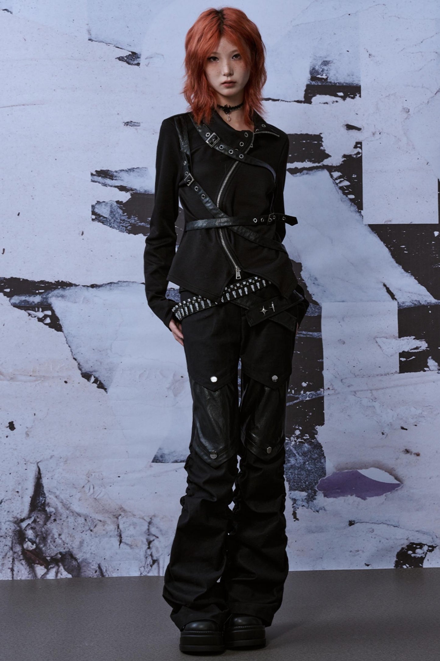 Street Style Patchwork Jeans