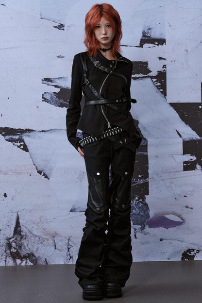 Street Style Patchwork Jeans