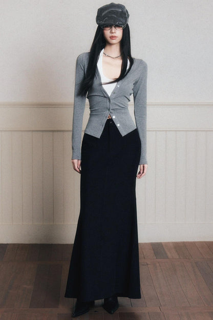 Mermaid High-Waisted A-Line Skirt