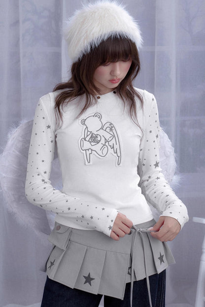 Girl Spirit White Star T-Shirt