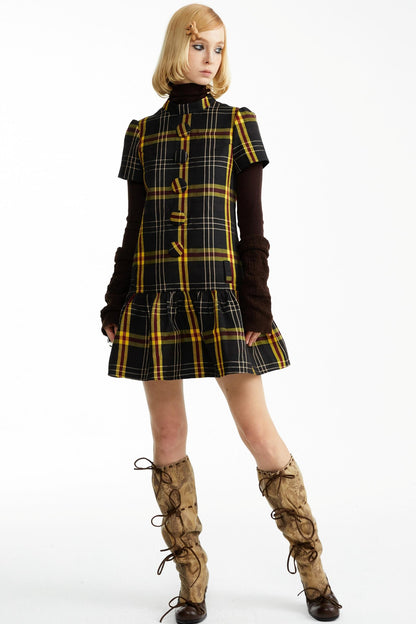 Fall Check Dress