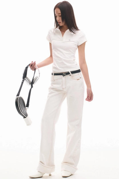 High-Line Logo Leather Belt