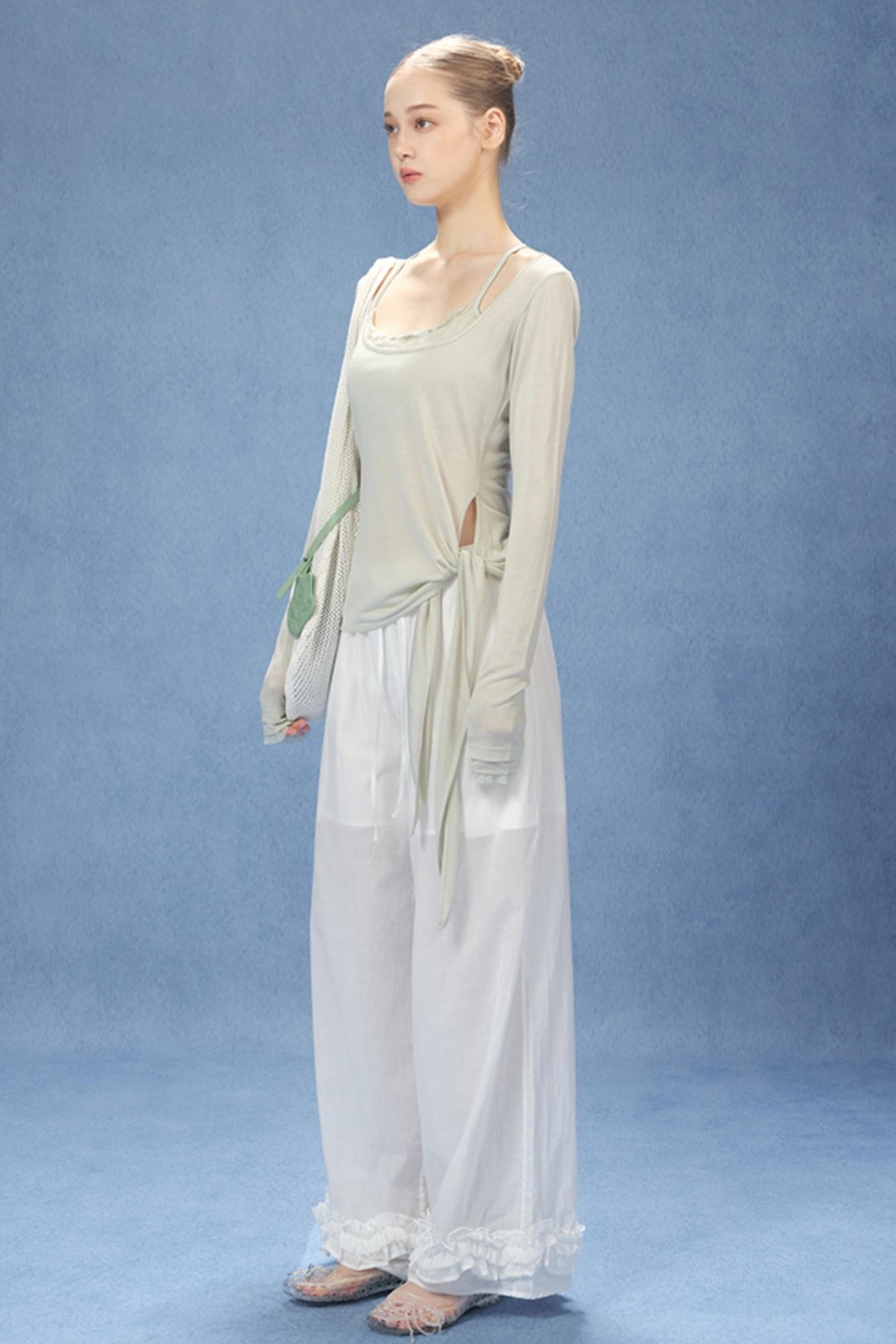 Chic U-Neck Corset Top Set