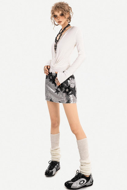 Retro Lace V-Neck Top