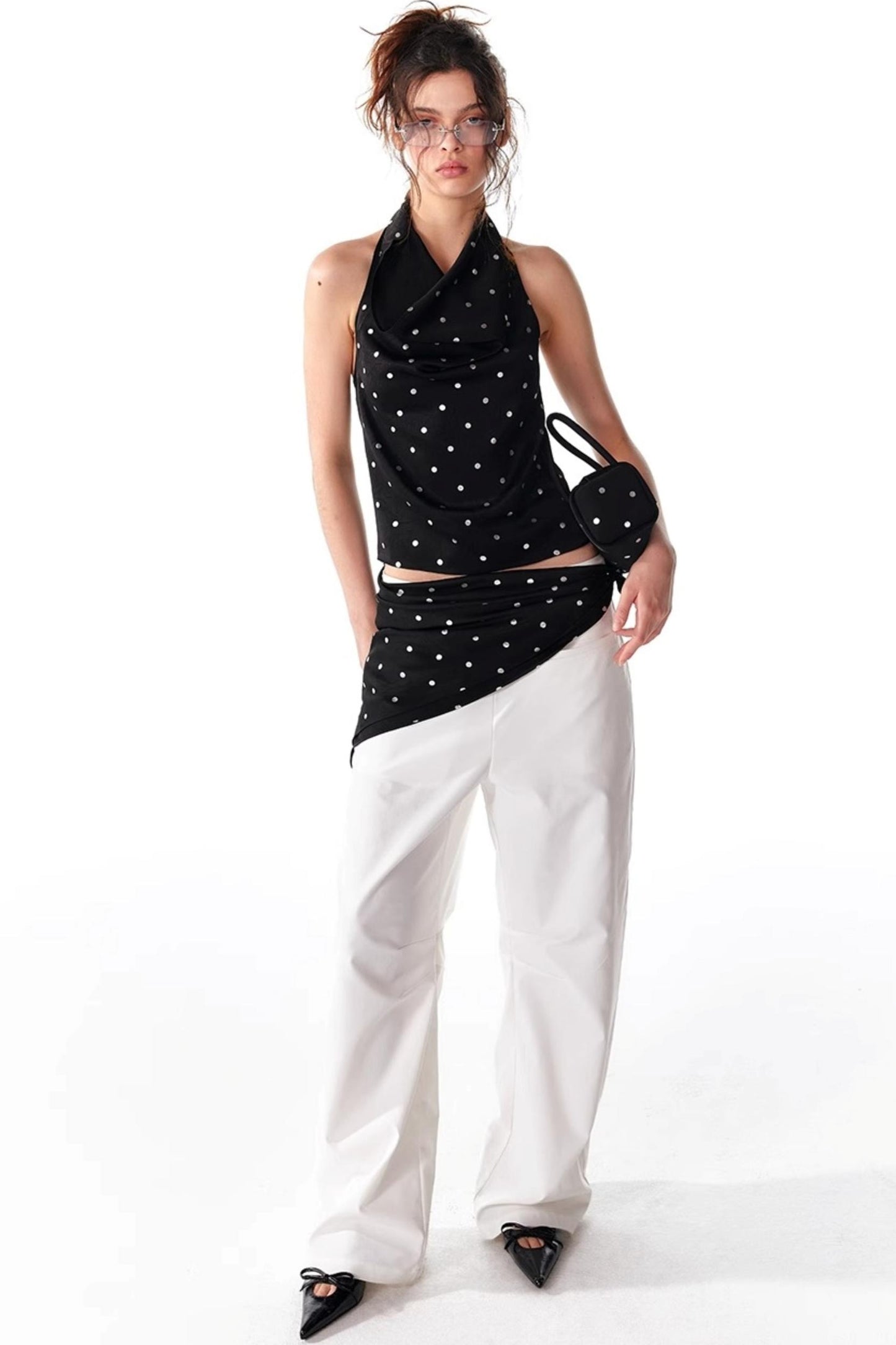 Silver Sleeveless Top