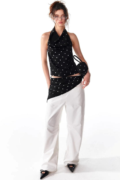 Silver Sleeveless Top