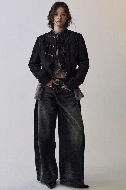 Straight Leg Gradient Scimitar Jeans