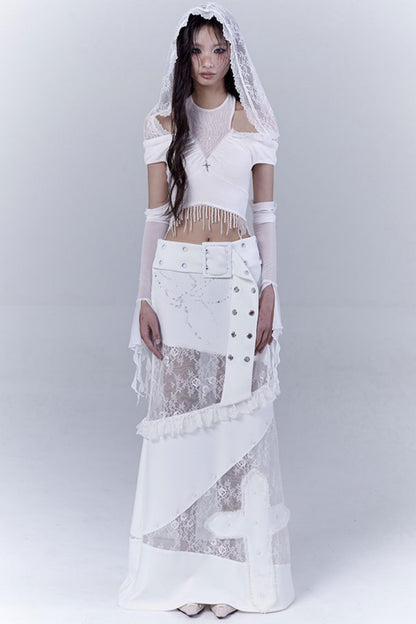 Ethereal White Lace Dream Hoodie