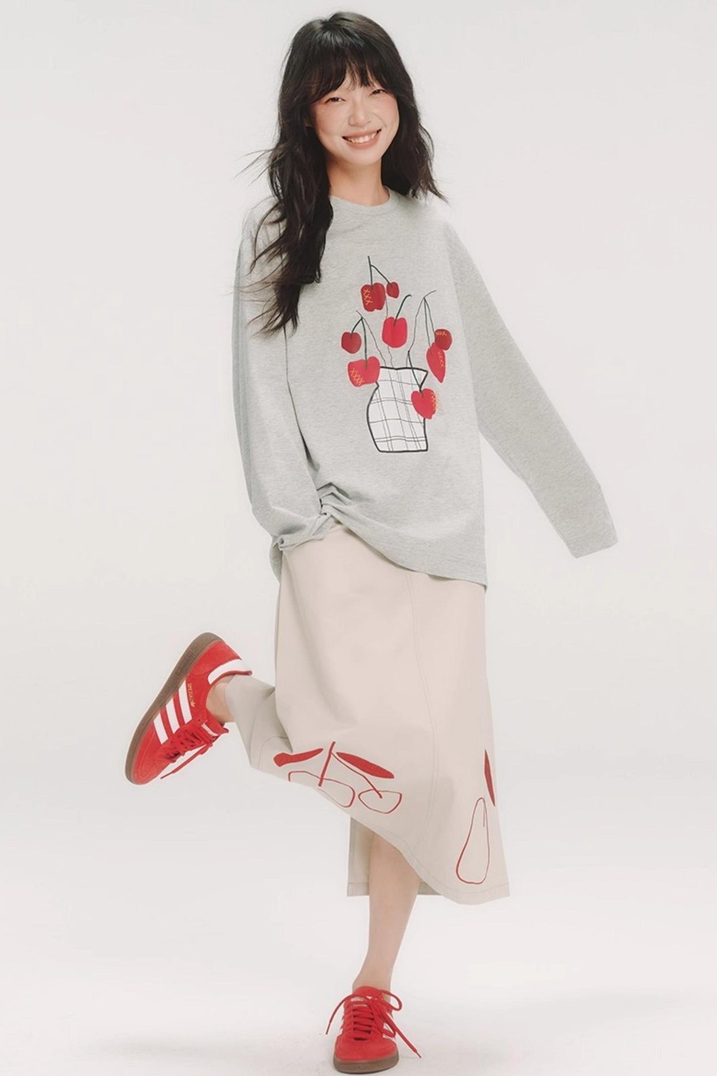 Hand-Painted Cherry Bonsai T-Shirt