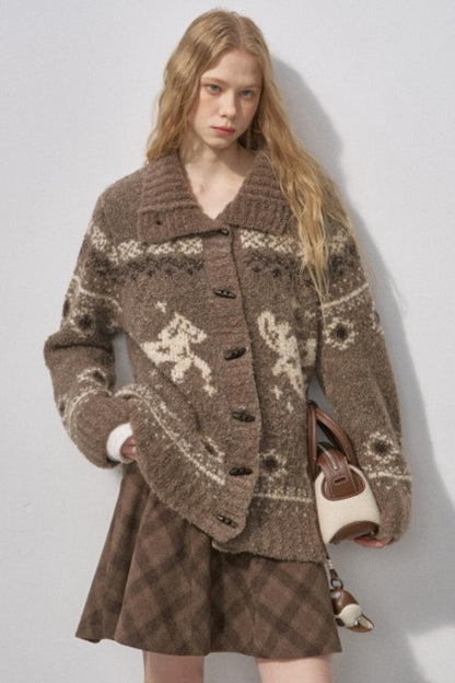 Bird and Pony Knit Cardigan