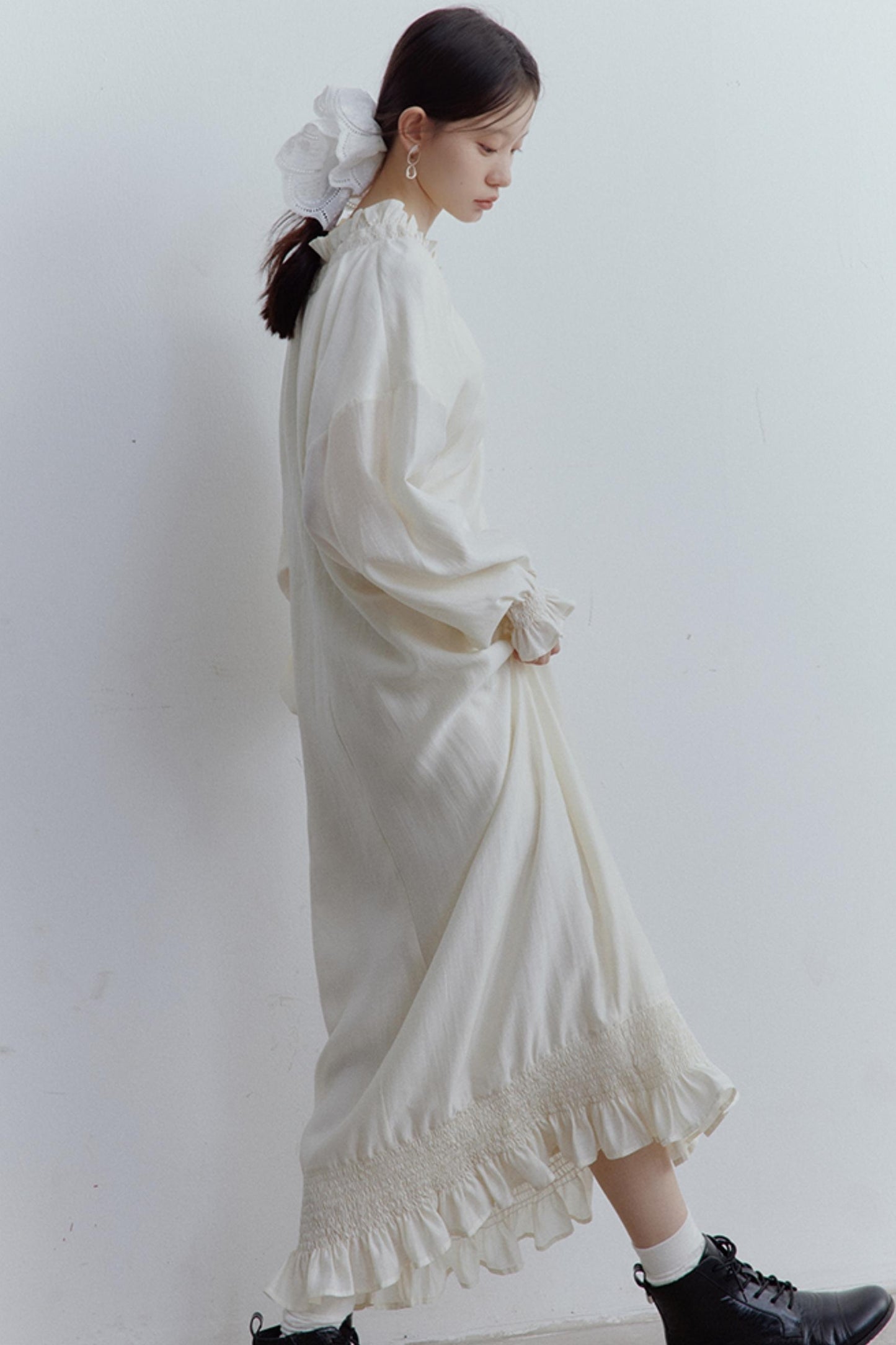 Soft Skin-Friendly Linen Cocoon Dress