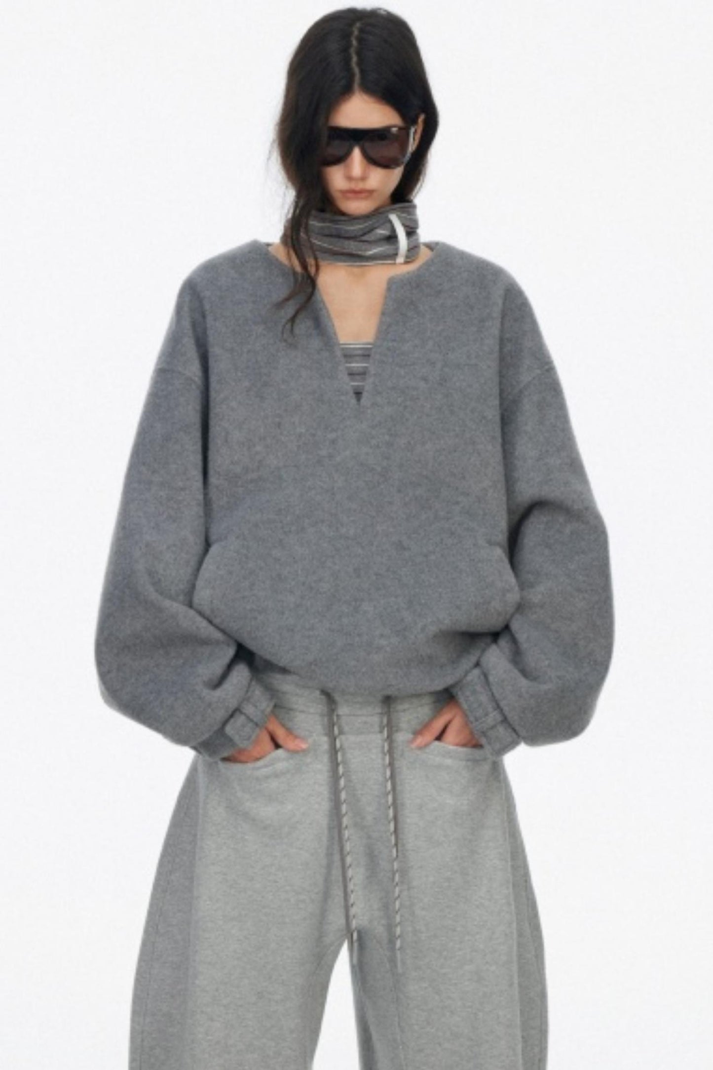 Silhouette Knit V-Neck Sweater