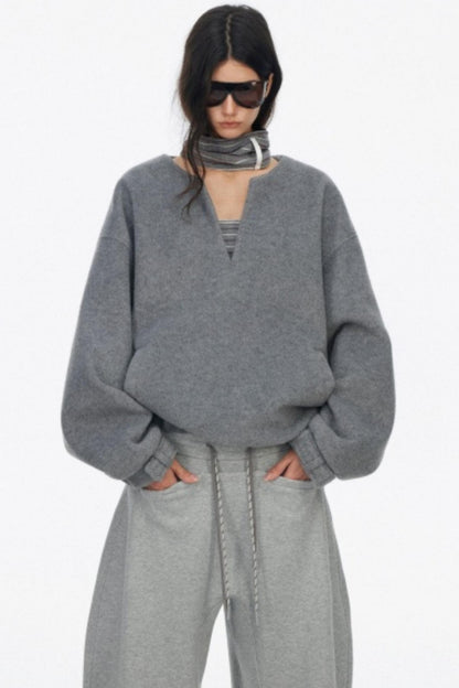 Silhouette Knit V-Neck Sweater