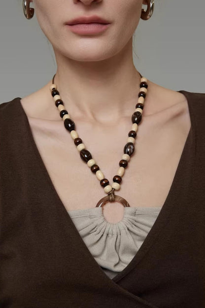 Halter Neck Bead Knit Top