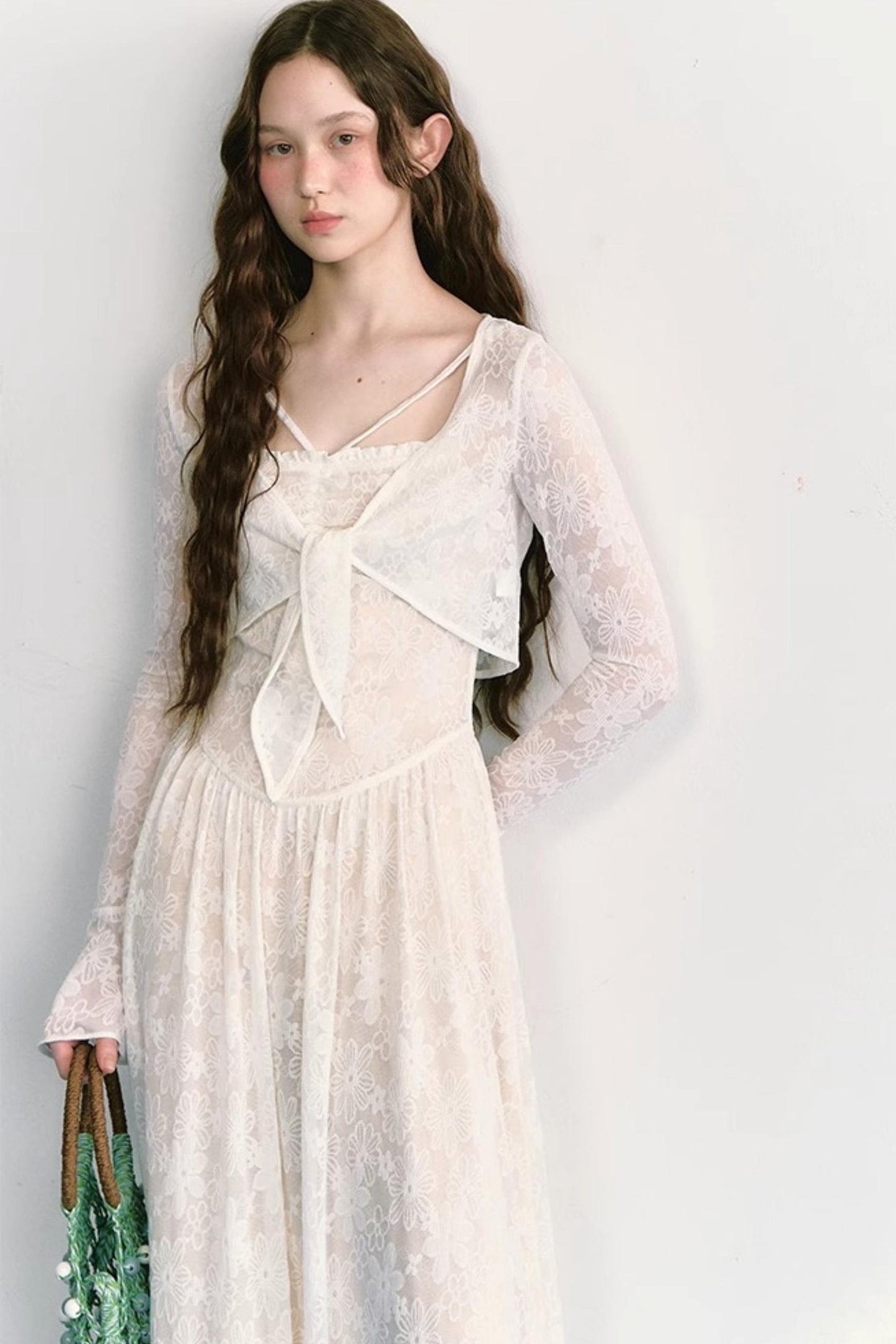 Lace Jacquard Dress Set-Up